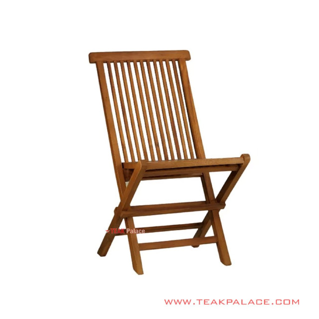 Kursi Lipat Minimalis Kayu Jati Salak Brown