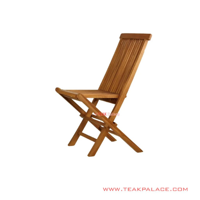 Kursi Lipat Minimalis Kayu Jati Salak Brown