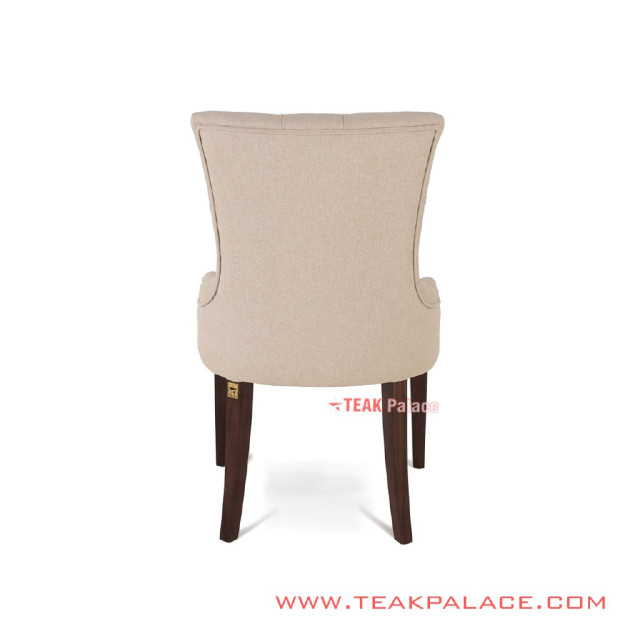 Kursi Makan Anna Jati Black Walnut Kain Rivoli Tatami Kursi Makan Anna Jati Black Walnut Kain Rivoli Tatami