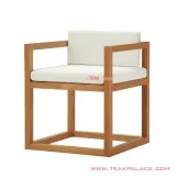 Kursi Makan Cube Natural Minimalis