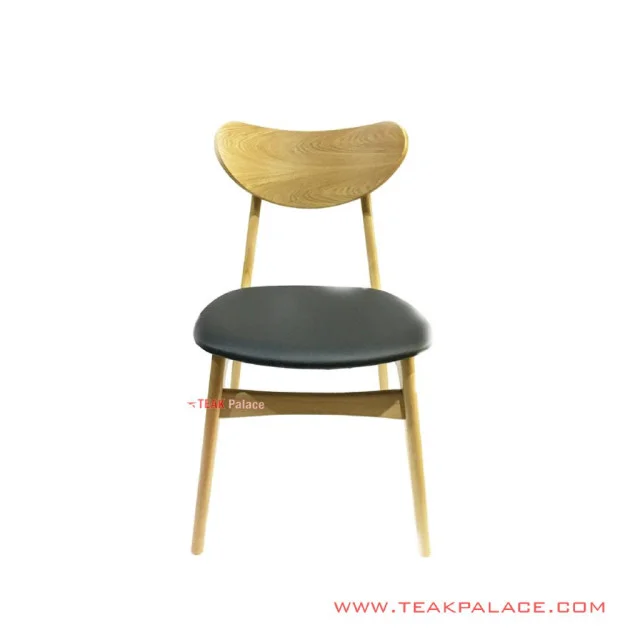 Kursi Makan Melia Jok Kulit Grey Minimalis