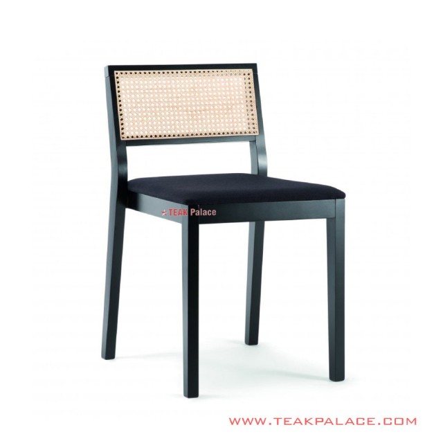 Kursi Makan Kayu jati Rotan Anyaman Seri Canya