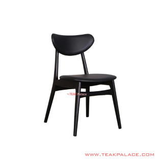 Dining Chair Kulit Hitam Jati Melia Dining Chair Kulit Hitam Jati Melia