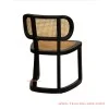 Kursi Makan Minimalis Black With Rattan Seri Lionel Kursi Makan Minimalis Black With Rattan Seri Lionel