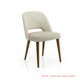 Kursi Makan Kayu Jati Salak Brown Putih Seri Elane