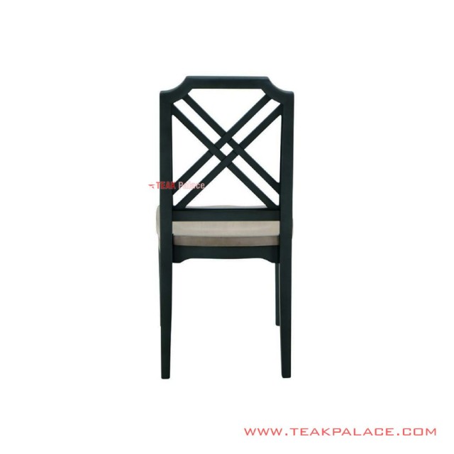 Kursi Makan Minimalis Kayu Jati Netherland Hitam