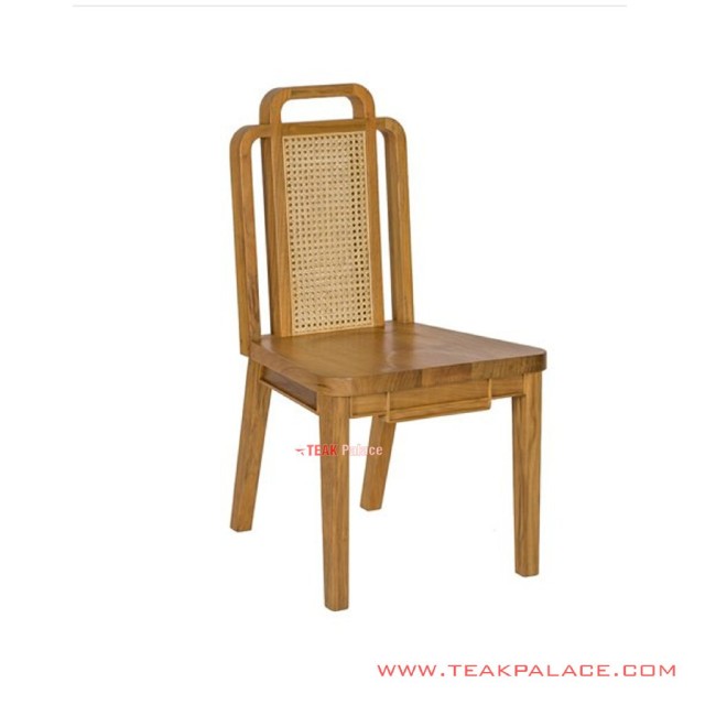 Kursi Makan Anyaman Rotan Golden Teak Minimalis Seri Deco