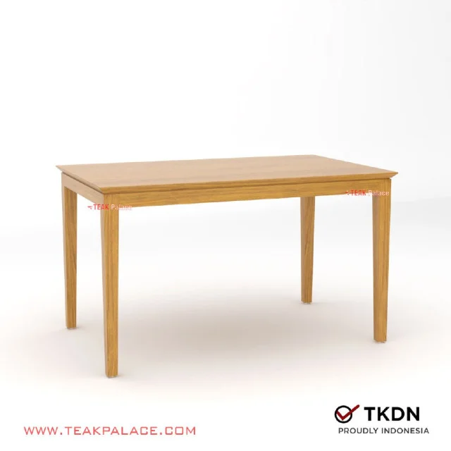 Meja Makan Kayu Jati TKDN untuk 4 Kursi Seri Kutai 130 Meja Makan Kayu Jati TKDN untuk 4 Kursi Seri Kutai 130