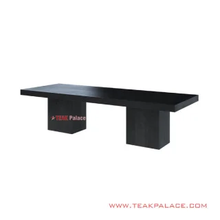 Meja Makan Black Mewah Jati 10 orang Seri Wilona