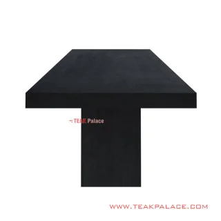Meja Makan Black Mewah Jati 10 orang Seri Wilona
