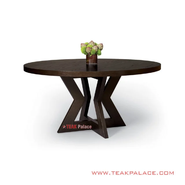 Meja Makan Kayu Jati Hitam 4 Kursi Seri Mondy