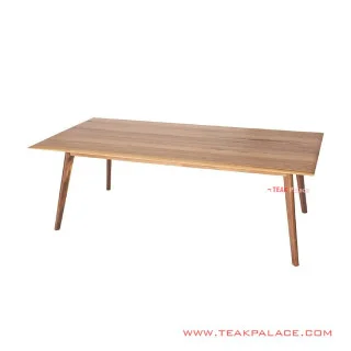 Meja Makan Natural Jati Seri Jamal Minimalis