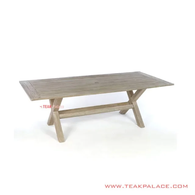 Meja Cafe Bibury Minimalis White Wash Rustic