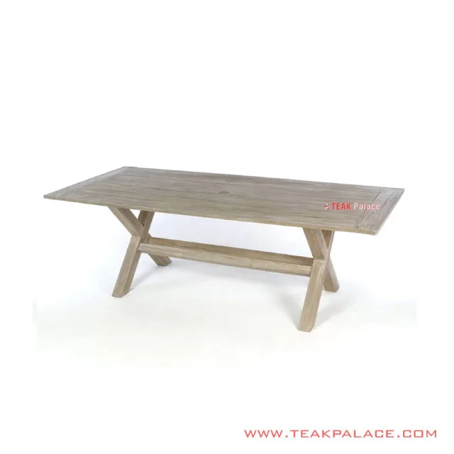 Meja Cafe Bibury Minimalis White Wash Rustic