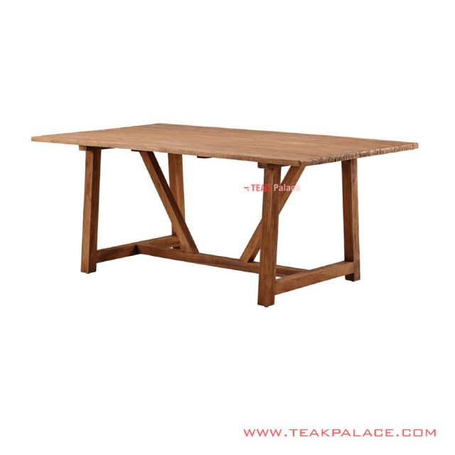 Meja Makan James Kayu Jati Minimalis Natural Meja Makan James Kayu Jati Minimalis Natural