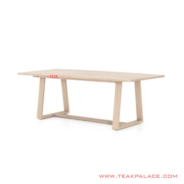 Meja Makan Minimalis Ampera Kayu Jati Natural Meja Makan Minimalis Ampera Kayu Jati Natural