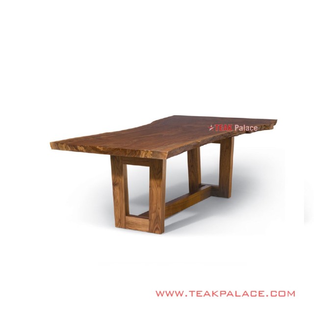 Meja Makan Kayu Meh Solid 8 Kursi Seri Duette