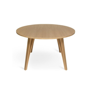 Meja Makan Viggo Bundar Jati Minimalis