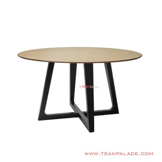 Meja Makan Bundar Cikeas Natural Hitam Jati Minimalis Meja Makan Bundar Cikeas Natural Hitam Jati Minimalis