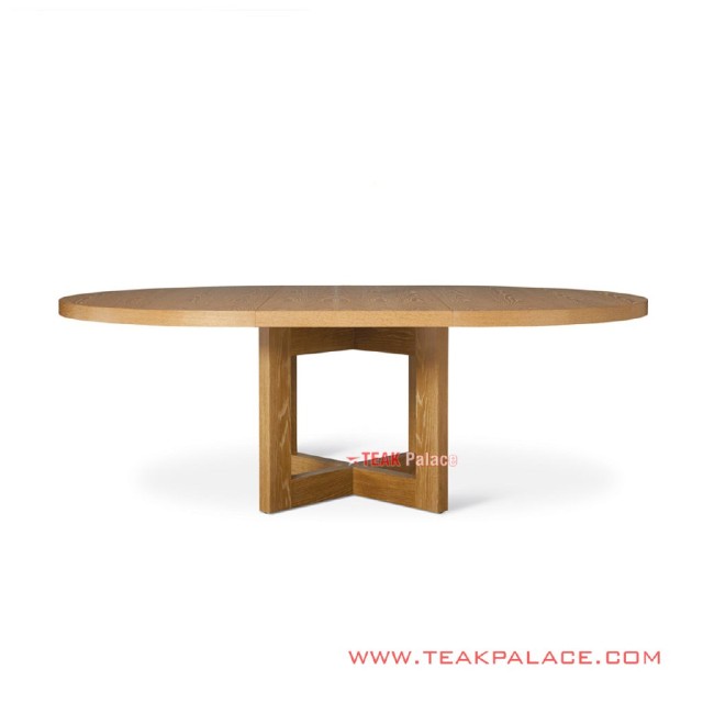 Meja Makan Oval Minimalis 4 Orang Seri Cikeas