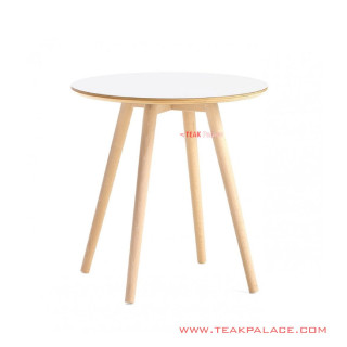 Meja Bundar Jati Touya Minimalis