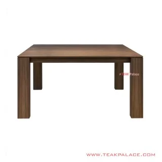 Meja Makan Eston Jati Solid Salak Brown