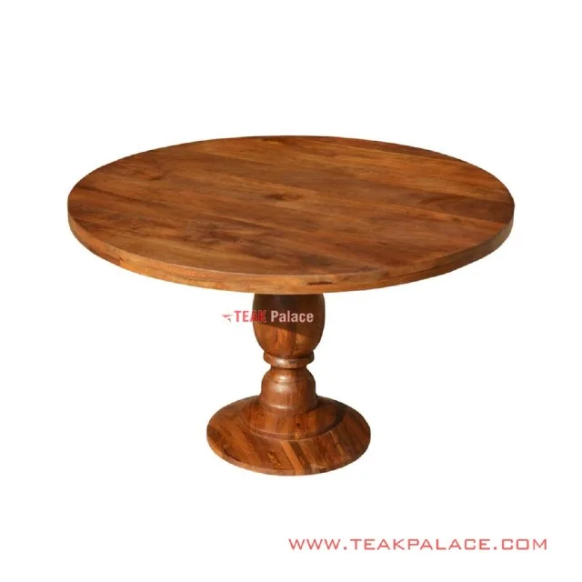 Meja Makan Imogiri Brown Muda Minimalis Jati