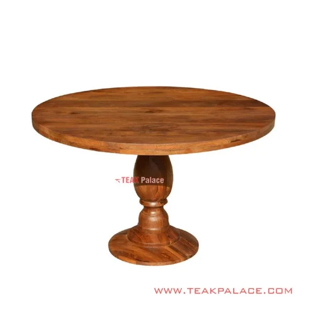 Meja Makan Imogiri Brown Muda Minimalis Jati