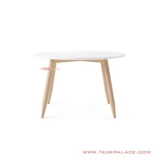 Meja Makan Turbo 4 Seater Bundar Minimalis Duco