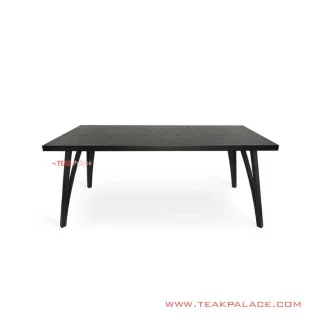 Meja Makan Jati Hitam Viggo Series