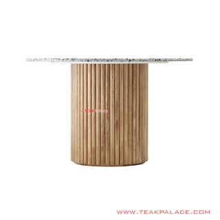 Meja Makan Daun Marmer Bundar Minimalis Daisen Meja Makan Daun Marmer Bundar Minimalis Daisen