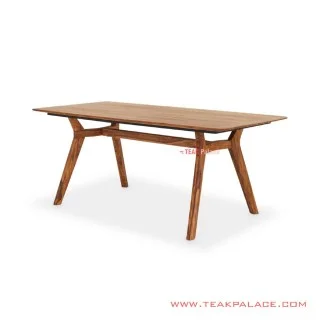 Meja Makan Kayu Jati Salak Brown Seri Kaila