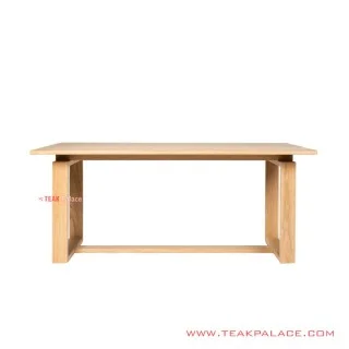 Meja Makan Siska Natural Minimalis Jati