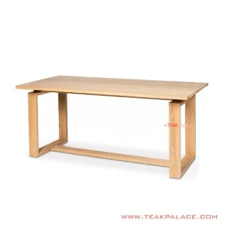 Meja Makan Siska Natural Minimalis Jati