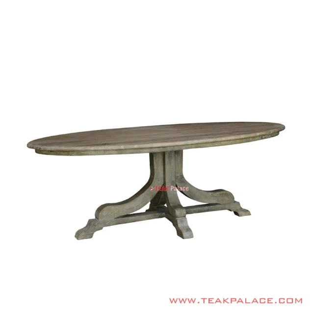 Meja Makan Fatin White Wash Rustic 