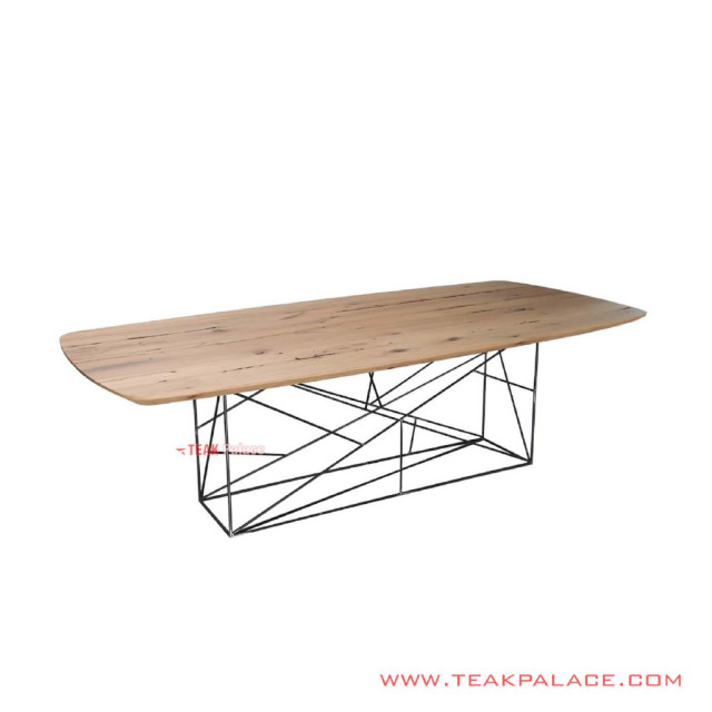 Meja Makan Unik Besi Natural Minimalis Seri Demian Meja Makan Unik Besi Natural Minimalis Seri Demian