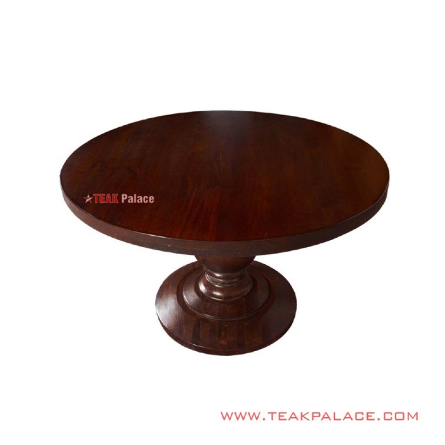 Meja Makan Seri Imogiri Bundar Klasik Murah