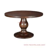 Meja Makan Seri Imogiri Bundar Klasik Murah