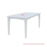 Meja Makan Seri Perry Minimalis Duco Putih 