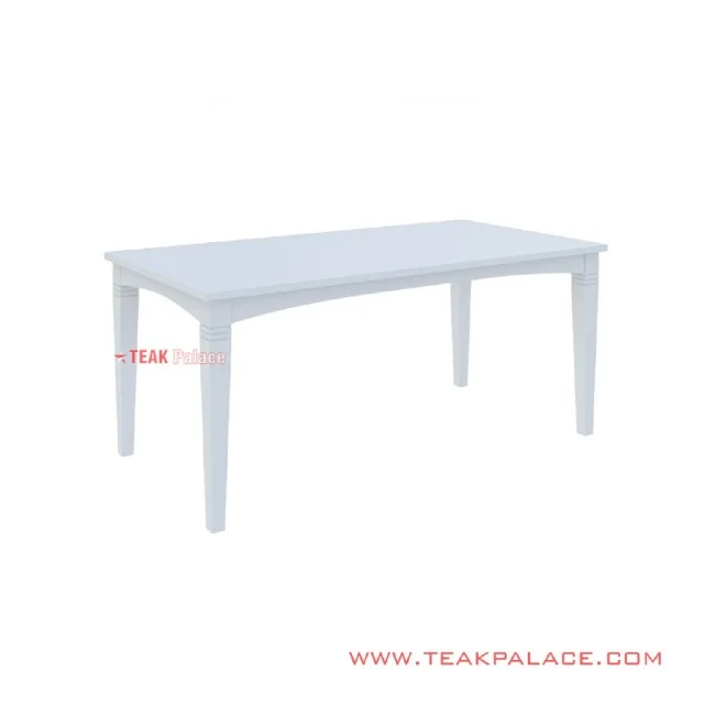 Meja Makan Seri Perry Minimalis Duco Putih 