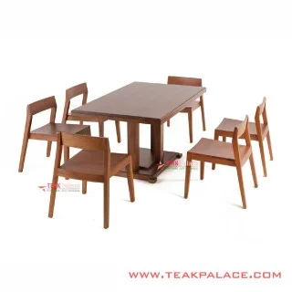 Set Meja Makan Jati Seri Blora 6 Kursi