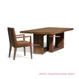 Meja Kerja Set Kursi White Wash Rustic Seri Mandalika Meja Kerja Set Kursi White Wash Rustic Seri Mandalika