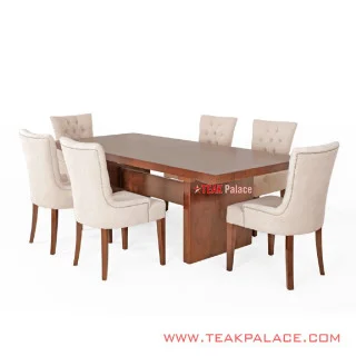 Meja Makan Set 6 Kursi Minimalis Seri Anna