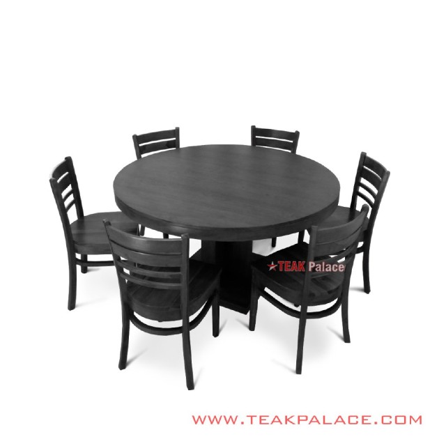 Set Meja Makan Donut Meja Jati Bundar Set Meja Makan Donut Meja Jati Bundar