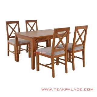 Meja Makan 4 Kursi Kayu Jati Minimalis Jepara