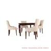 Set Kursi Meja Makan Seri Anna Jati Set Kursi Meja Makan Seri Anna Jati