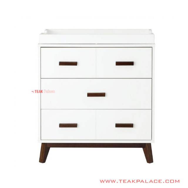 Buffet 5 Laci Minimalis Duco Putih Seri Jennie Buffet 5 Laci Minimalis Duco Putih Seri Jennie