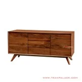 Buffet Minimalis Jati Seri Oties Salak Brown