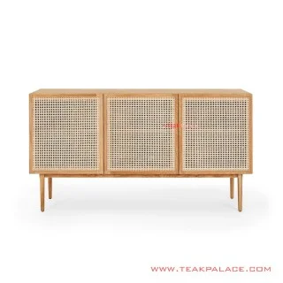 Buffet TV Minimalis Rotan Jati Zana