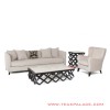 Sofa Minimalis Set 31 Set Accent Beludru Krem TKDN